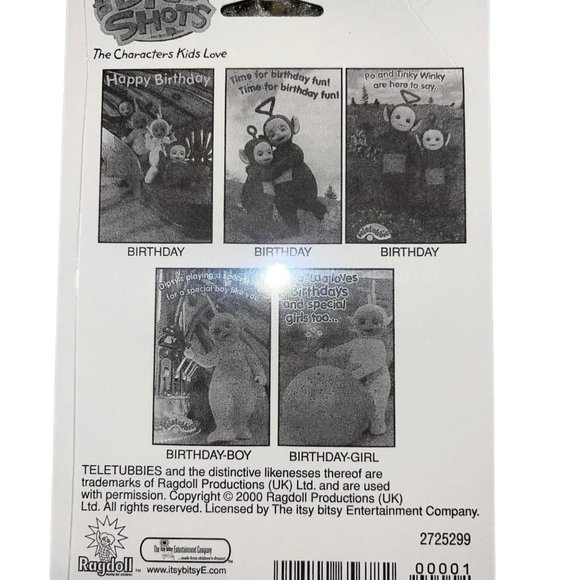 NIP American Greetings Teletubbies Vintage 2000 5 Pack Birthday Cards Ragdoll - Picture 7 of 7